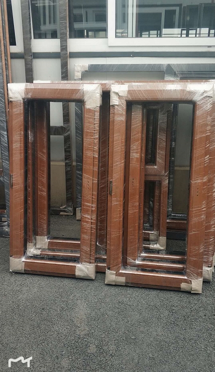 鞍山市天乙門窗工業有限公司沈陽經銷商所訂貨品已完成，經過檢驗后進行包裝，準備發貨。(圖3)